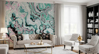 Pastel Marble Swirl Abstract Wall Mural