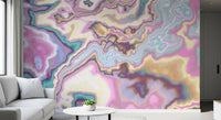 Liquid Dreamscape Curves Marble Wall Mural