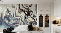 Ethereal Flowing Marble Swirls Wall Mural