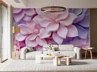 Soft Pastel 3d Flowers Wall Mural