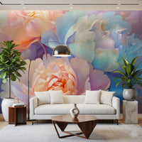 Pastel Peony Bloom Wall Mural
