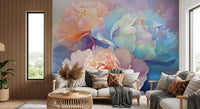 Pastel Peony Bloom Wall Mural