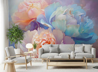 Pastel Peony Bloom Wall Mural