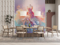 Delicate pastel dress Wall Mural