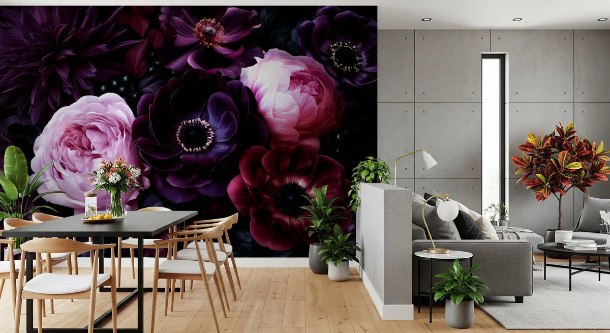 Dramatic Moody Botanical Garden Wall Mural