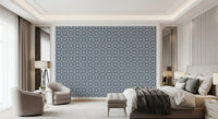 Midnight Moroccan Tile Pattern Wallpaper⁠
