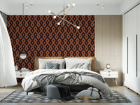 Interlocking Geometric Diamond Pattern Wallpaper⁠