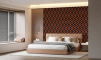 Interlocking Geometric Diamond Pattern Wallpaper⁠
