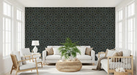 Gilded Star Moroccan Motif Wallpaper⁠