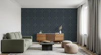 Midnight Geometry Linear Tile Wallpaper⁠