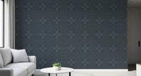 Midnight Geometry Linear Tile Wallpaper⁠
