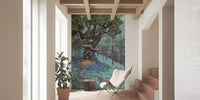 Enchanted Woodland Treehouse Sanctuary Wall Mural