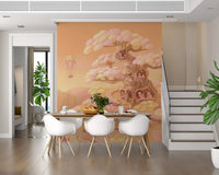 Dreamy Forest Café Scene Wall Mural