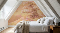 Dreamy Forest Café Scene Wall Mural