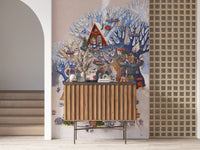 Pandaland Winter Forest Playground Wall Mural