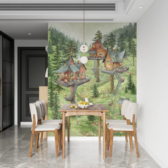 Tea Time Treetop Wall Mural