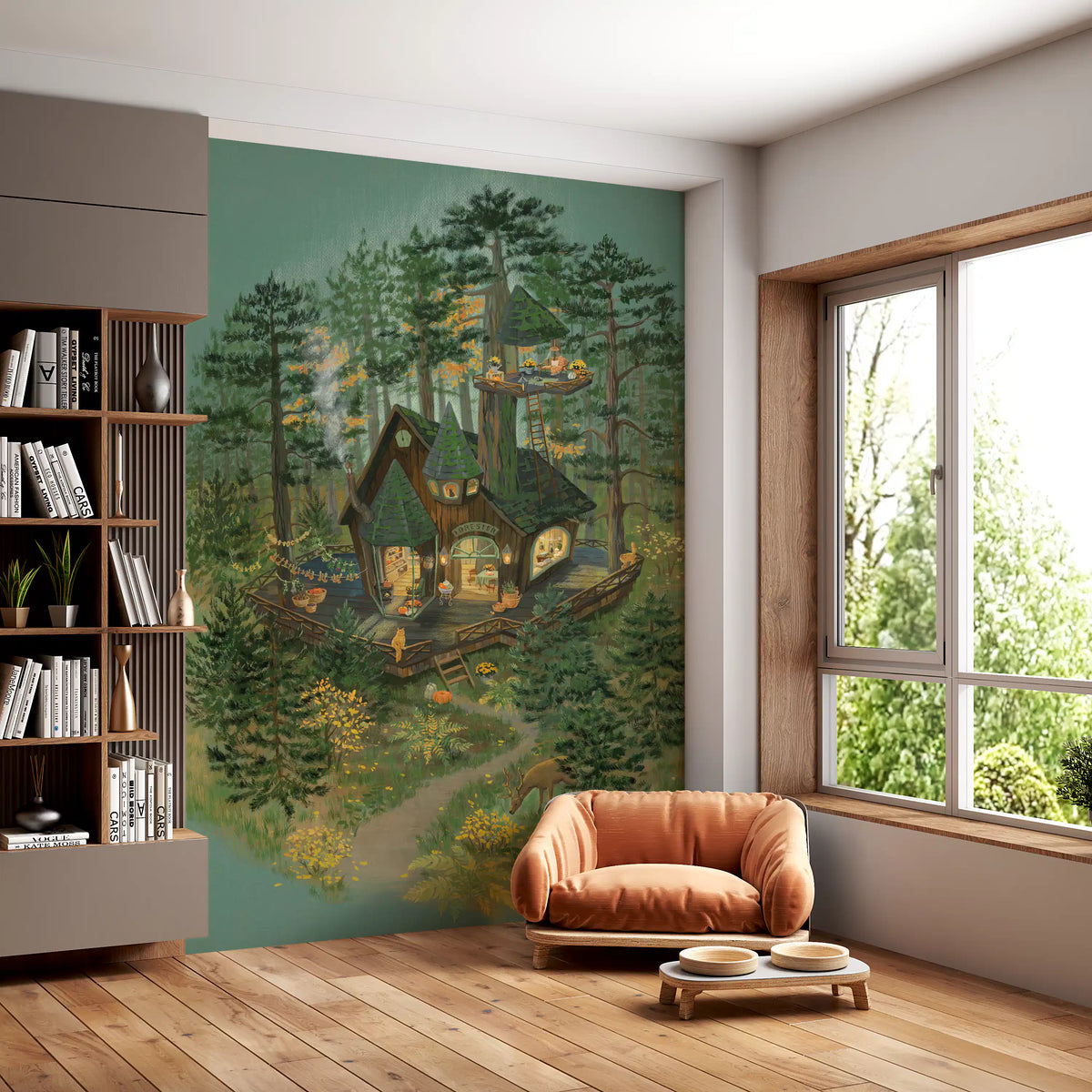 Tiny Woodland Shop Wall Mural