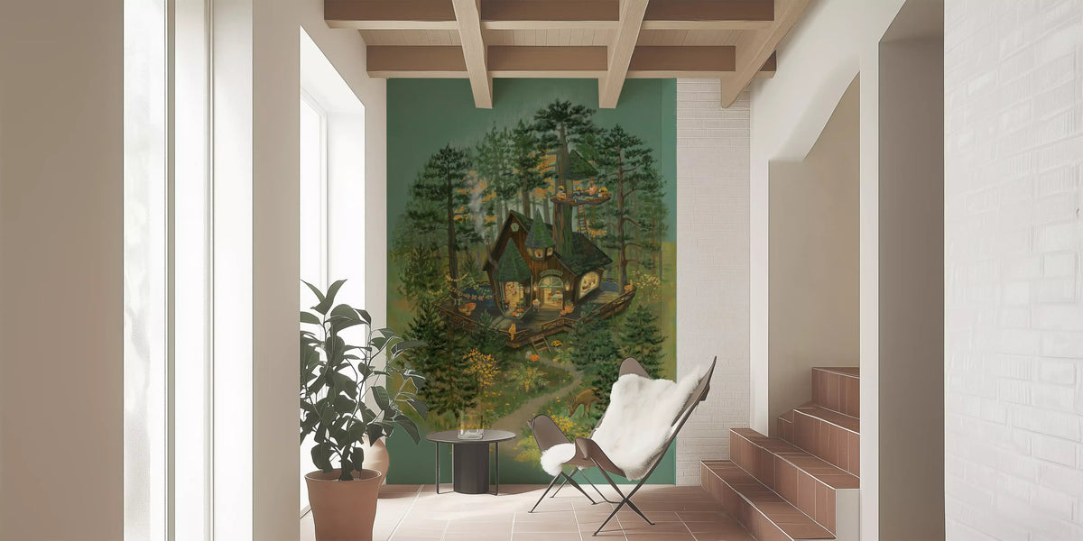 Tiny Woodland Shop Wall Mural