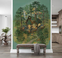 Tiny Woodland Shop Wall Mural