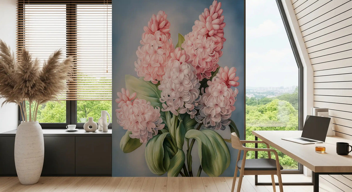 Spring Hyacinth Floral Art Print Wall Mural