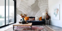 Soft Monochrome Abstract Brush strokes Wall Mural