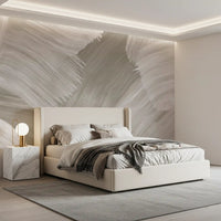 Soft Monochrome Abstract Brush strokes Wall Mural