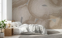Organic Earth Tones Abstract Wall Mural