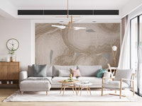 Organic Earth Tones Abstract Wall Mural