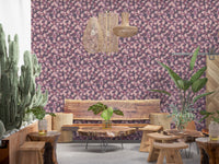 Muted Blush Camouflage Pattern Wallpaper⁠