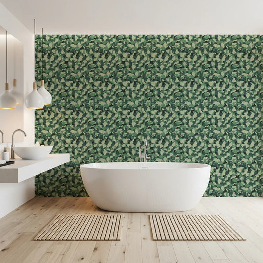 Abstract Forest Camo Texture Wallpaper⁠