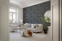 Modern Geographic Tonal Motif Wallpaper⁠