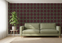 Heritage Folk Embroidery Motif Wallpaper⁠