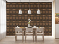 Geometric Tribal Elephant Motif Wallpaper⁠