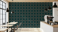 Geometric Pixel Diamond Grid Wallpaper⁠