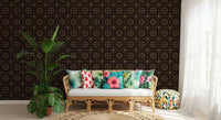 Geometric Cross-Stitch Rhythm Wallpaper⁠