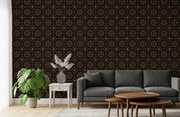 Geometric Cross-Stitch Rhythm Wallpaper⁠