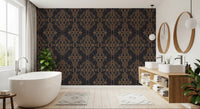 Earthy Tribal Abstract Symmetry Wallpaper⁠
