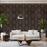 Earthy Tribal Abstract Symmetry Wallpaper⁠