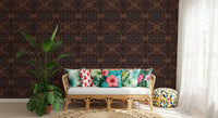 Abstract Tribal Line Motif Wallpaper⁠