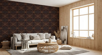 Abstract Tribal Line Motif Wallpaper⁠