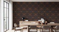 Abstract Tribal Line Motif Wallpaper⁠