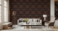 Abstract Tribal Line Motif Wallpaper⁠