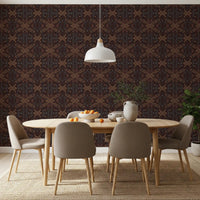 Abstract Tribal Line Motif Wallpaper⁠