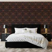 Abstract Tribal Line Motif Wallpaper⁠