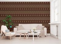Earth Tone Tribal Stripe Wallpaper⁠