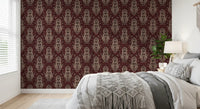 Tribal Mask Geometric Pattern Wallpaper⁠