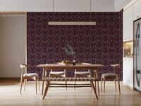 Geometric Tribal Owl Pattern Wallpaper⁠