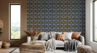 Tribal Mosaic Tile Motif Wallpaper⁠