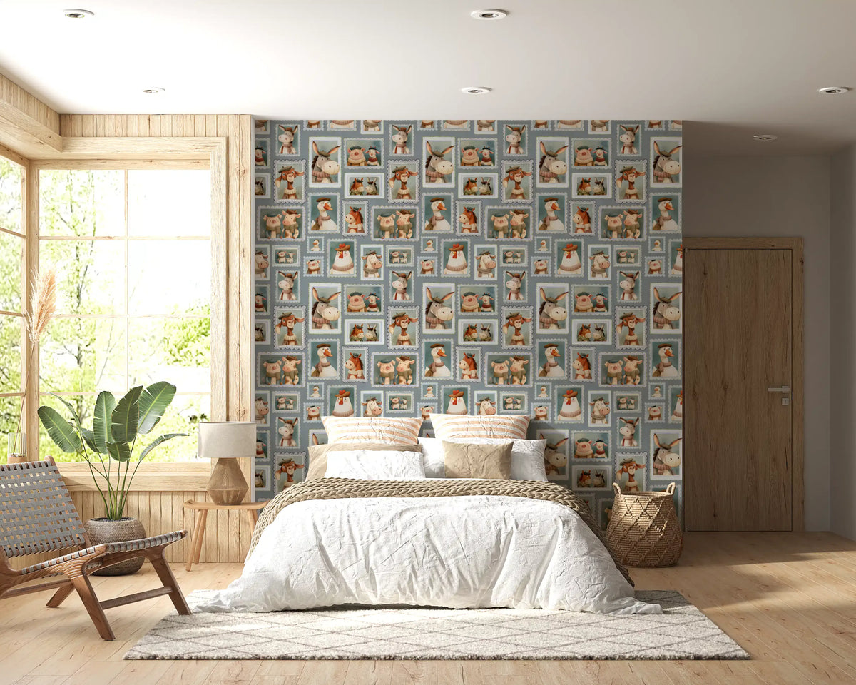 Whimsical Farm Portrait Gallery Rustic Farm Wallpaper⁠