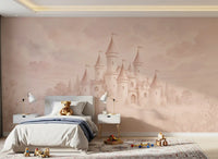 Castle Dreams – Faded Rose Wall Mural Wall Mural